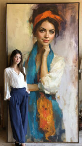 Ručno slikani portret po narudžbi
