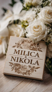 Personalizovana drvena wedding dekoracija