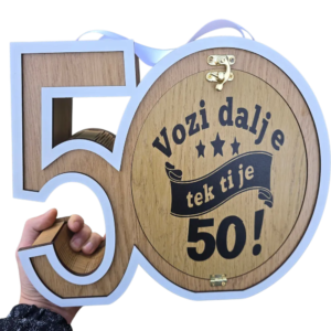 Mini bar kutija u obliku broja 50 poklon