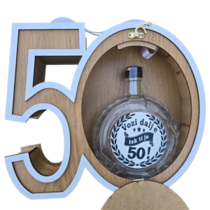 Mini bar kutija u obliku broja 50 poklon